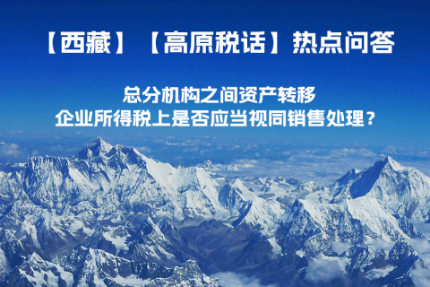 總分機(jī)構(gòu)之間資產(chǎn)轉(zhuǎn)移，企業(yè)所得稅上是否應(yīng)當(dāng)視同銷售處理？